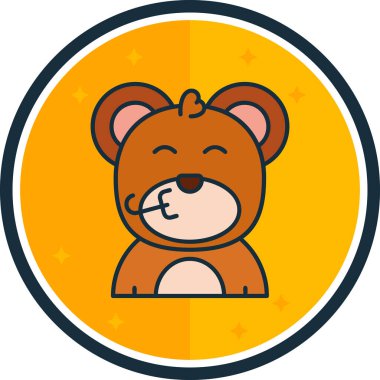 hayvan simgesi vektör illüstrasyonu