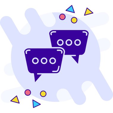 Sohbet köpükleri. Web simgesi