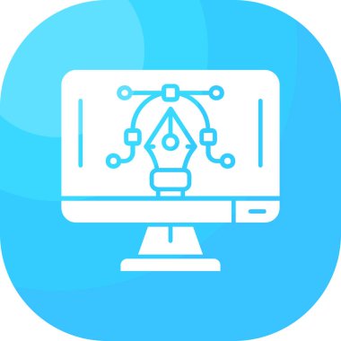 bilgisayar simgesi vektör illüstrasyonu