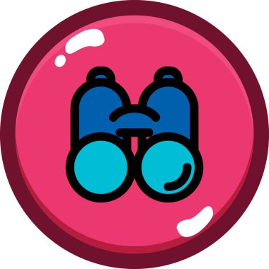 Bir topun çizgi film simgesinin vektör çizimi