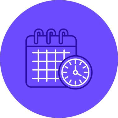 Alarm simgesi, vektör illüstrasyonu basit tasarım