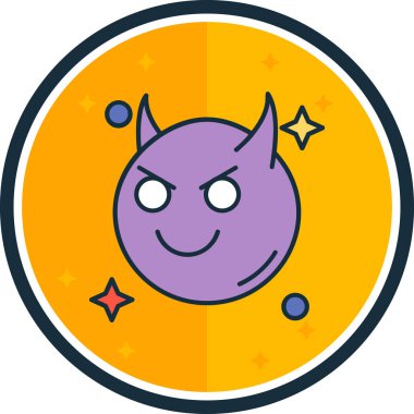 Kişisel ve ticari kullanım için vektör Cadılar Bayramı simgesi.