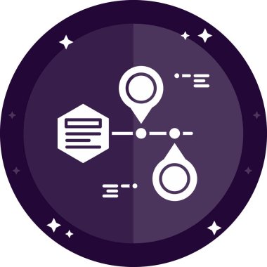 Yıldız simgesiyle harita işaretleyici