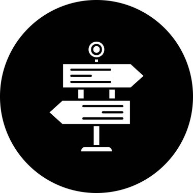 Vektör konumu simge illüstrasyonu