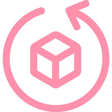 Paket var. Web simgesi basit illüstrasyon