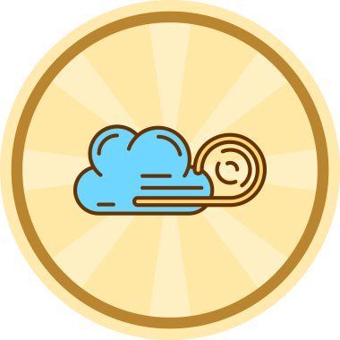 bulut hava illüstrasyon sembol simge vektör