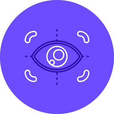 Göz simgesi, vektör illüstrasyonu