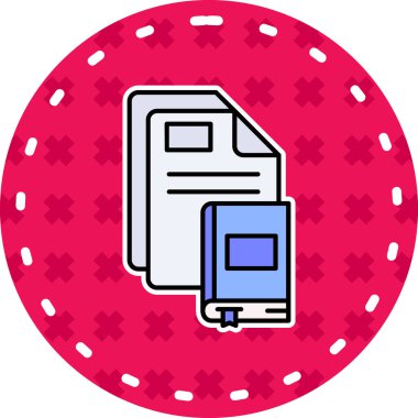 Bir dosya biçimi simgesinin vektör çizimi