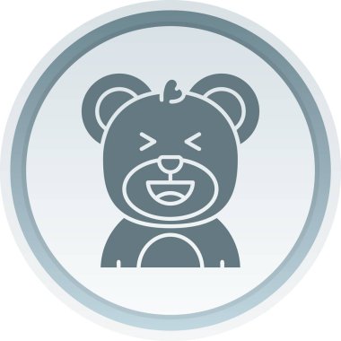 hayvan ayı simge vektör çizim