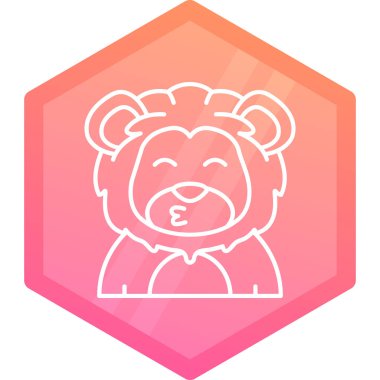 Ayı simgesi, vektör illüstrasyonu