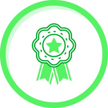 Rozet. Web simgesi basit illüstrasyon