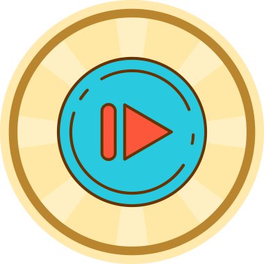 video simgesi. Basit resimleme