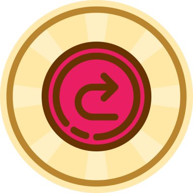 Sikke vektör simgesi modern basit vektör illüstrasyonu