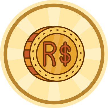 Para para para ikonu vektör illüstrasyonu