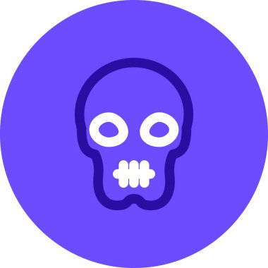 Kurukafa simgesi vektör illüstrasyonu