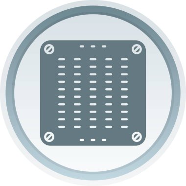 Benzersiz kontrol makinesi vektör simgesi