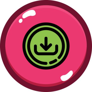 top bovling ikonu doldurulmuş taslak biçiminde