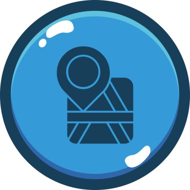 harita pin ikonu vektör illüstrasyonu