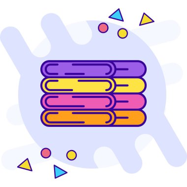 Kitap. Web simgesi basit illüstrasyon