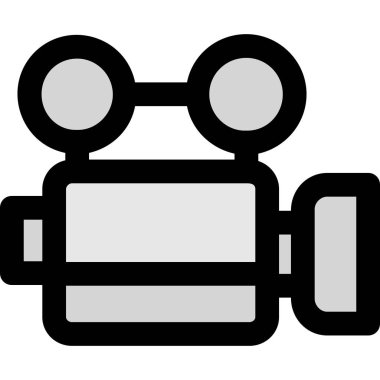 Sinema film simgesi ana hatlarıyla