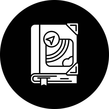 Bir kamera simgesinin vektör illüstrasyonu