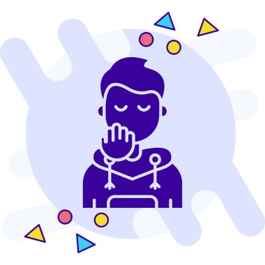 Silahlı ve bıçaklı bir adam.