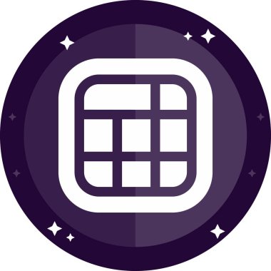 Modern bir simgenin vektör illüstrasyonu