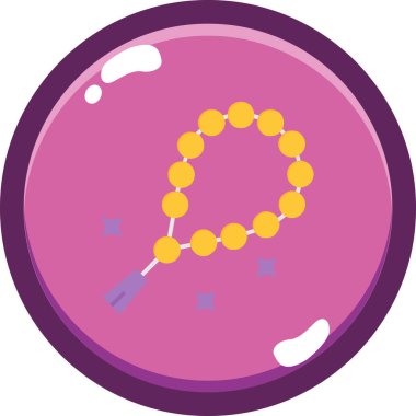 Kolye. Web simgesi basit tasarım