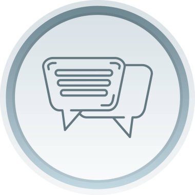 konuşma balonu simgesi, vektör illüstrasyonu