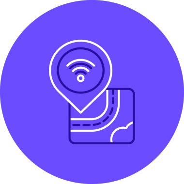 konum simgesi, vektör çizimi