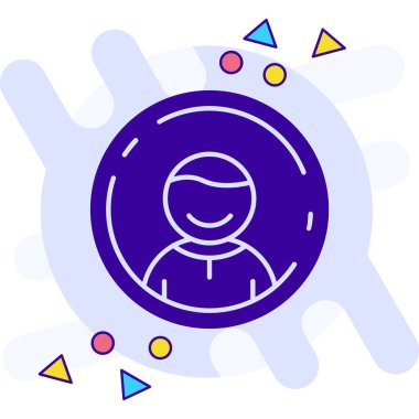 İşaretli bir adamın vektör çizimi