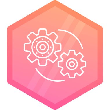 dişli simgesi vektör illüstrasyonu