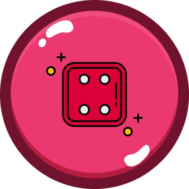 Oyun. Web simgesi basit illüstrasyon