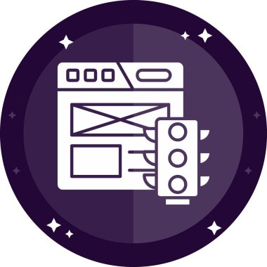 Web simgesi tasarımı vektör illüstrasyonu