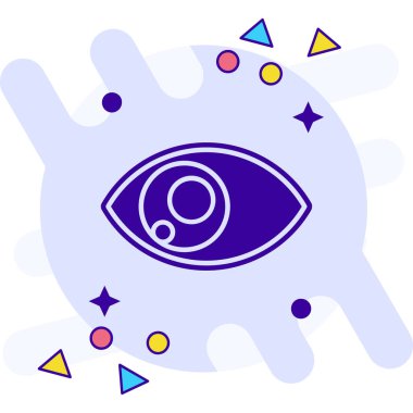 Göz simgesi vektör illüstrasyonu