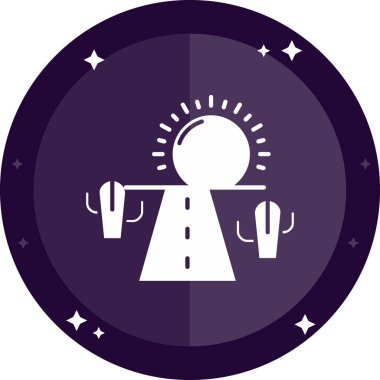 Bir gece kulübünün ikon vektör illüstrasyonu