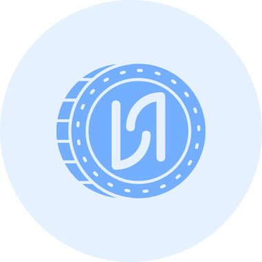 Para birimi para birimi simgesi ile doldurulmuş ana hat biçimi