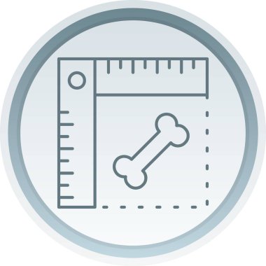 cetvel simgesinin vektör illüstrasyonu