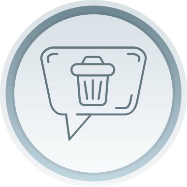 Moda biçimi izole edilmiş arkaplanda çöp kutusu simgesi