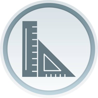 üçgen cetvel ikon vektör illüstrasyon tasarımı