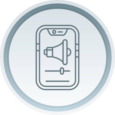 Eşsiz Telefon Vektör Satırı Simgesi