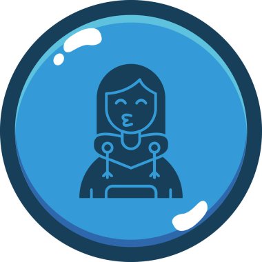 Bebeğim. Web simgesi basit illüstrasyon