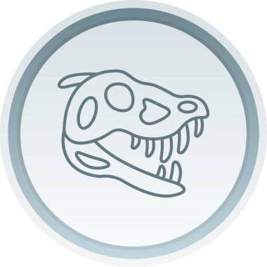 Dinozor. Web simgesi basit illüstrasyon