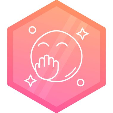 Bir yıldızın sevimli bir simgesinin vektör çizimi