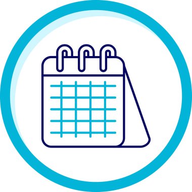 Takvim. Web simgesi basit illüstrasyon