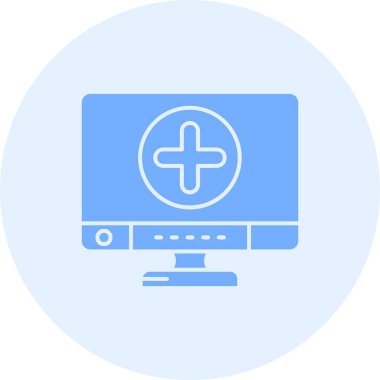 Bilgisayar simgesi. vektör illüstrasyonu