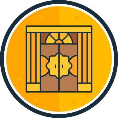 Bir yıldızın vektör illüstrasyonu