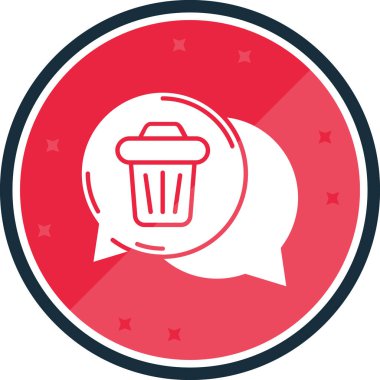 Vektör çizim çöp tenekesi simgesine