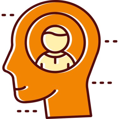 beyin profili simgesi