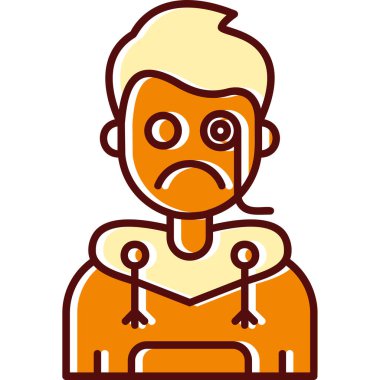 Saç stili ve süveteri olan Avatar Adam.